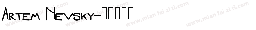 Artem Nevsky字体转换